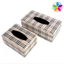 European Style Leather Tissue Box (ZJH065)